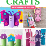 Did you stock up on toilet paper because of the coronavirus? These Easy Toilet Paper Roll Crafts for kids are a great way to recycle the toilet paper rolls.
