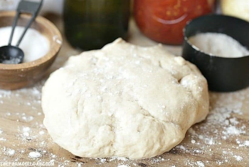 Homemade Pizza Dough Recipe The Farm Girl Gabs®