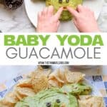 Whether it's Cinco de Mayo or Star Wars day, this Baby Yoda Guacamole Platter is the fun entertaining recipe that Star Wars fans will think is out of this world. Everyone loves an easy guacamole recipe and this one is perfect for the Baby Yoda fans in your life.