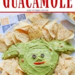 Whether it's Cinco de Mayo or Star Wars day, this Baby Yoda Guacamole Platter is the fun entertaining recipe that Star Wars fans will think is out of this world. Everyone loves an easy guacamole recipe and this one is perfect for the Baby Yoda fans in your life.
