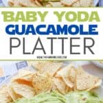Whether it's Cinco de Mayo or Star Wars day, this Baby Yoda Guacamole Platter is the fun entertaining recipe that Star Wars fans will think is out of this world. Everyone loves an easy guacamole recipe and this one is perfect for the Baby Yoda fans in your life.