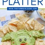 Whether it's Cinco de Mayo or Star Wars day, this Baby Yoda Guacamole Platter is the fun entertaining recipe that Star Wars fans will think is out of this world. Everyone loves an easy guacamole recipe and this one is perfect for the Baby Yoda fans in your life.