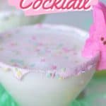 As you hang with your "peeps" this Easter holiday, serve up a Buzzed Peeps Easter Cocktail and toast all the good things. This easy cocktail is a sweet ending for your Easter dinner menu. This Peeptini is a creamy and delicious Easter cocktail recipe.