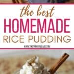 Don't be intimidated by making pudding from scratch! The Best Homemade Rice Pudding is a classic recipe that definitely calls for a dollop of whipped cream.