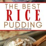 Don't be intimidated by making pudding from scratch! The Best Homemade Rice Pudding is a classic recipe that definitely calls for a dollop of whipped cream.