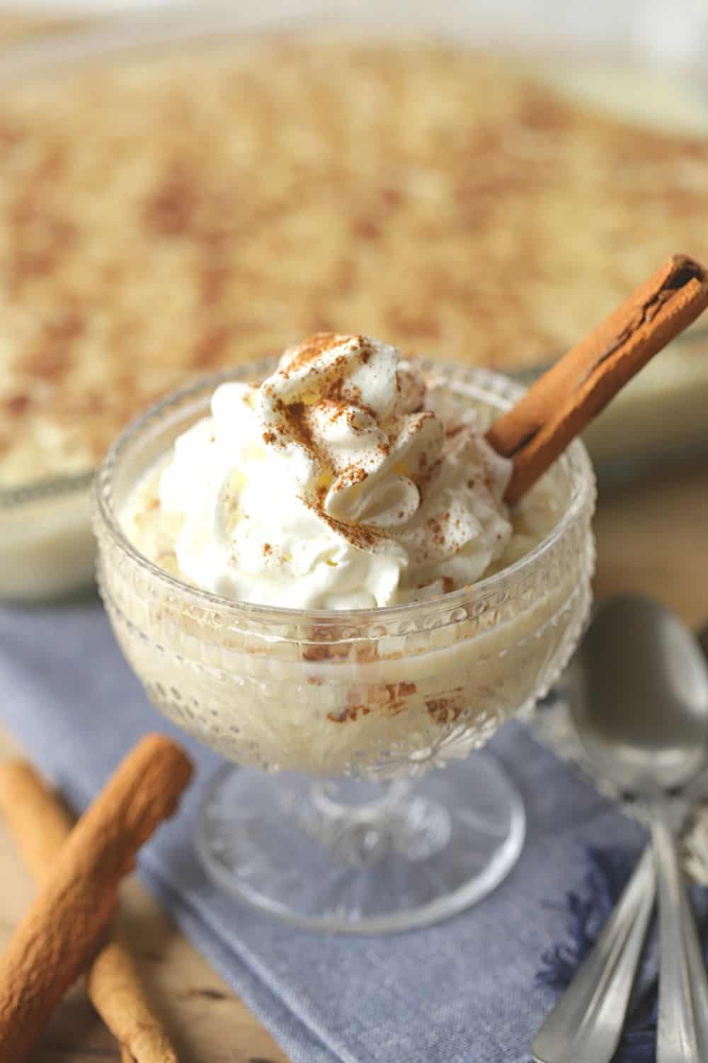 Don't be intimidated by making pudding from scratch! The Best Homemade Rice Pudding is a classic recipe that definitely calls for a dollop of whipped cream.