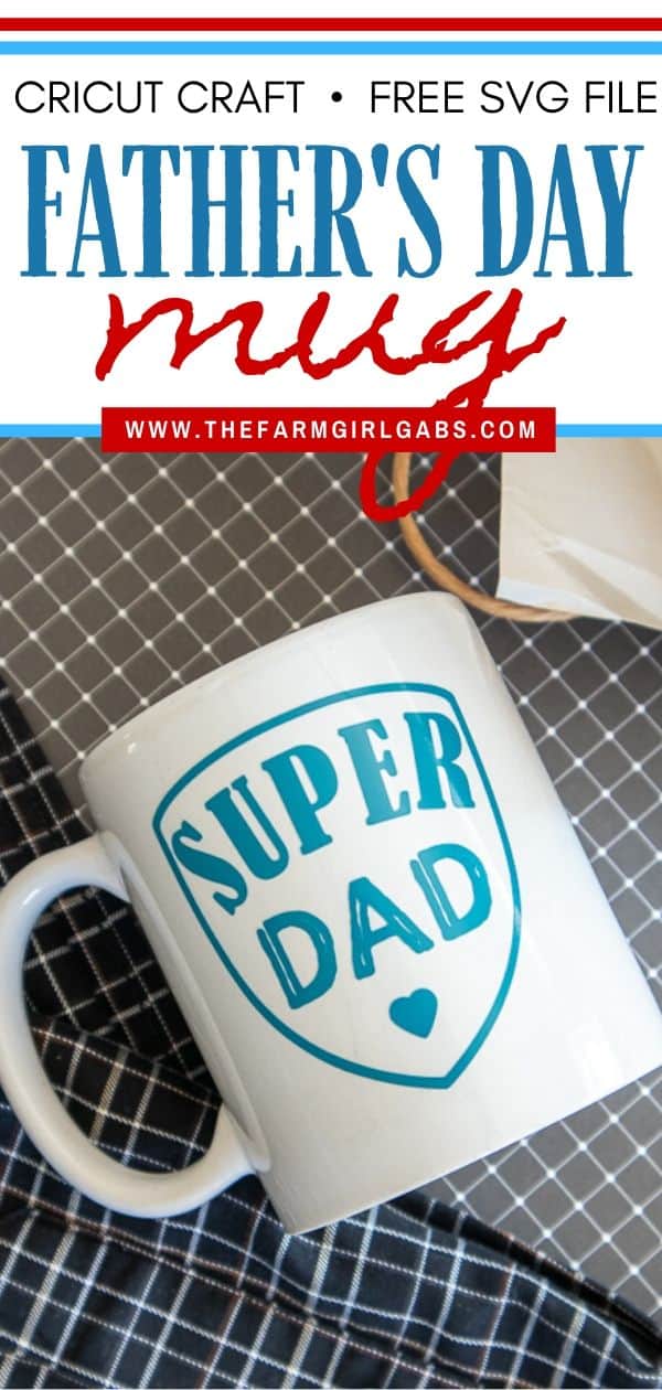Say thanks to dad! Make dad this easy Cricut DIY Super Dad Father’s Day Mug. This Super Dad mug is an easy beginner Cricut craft project.