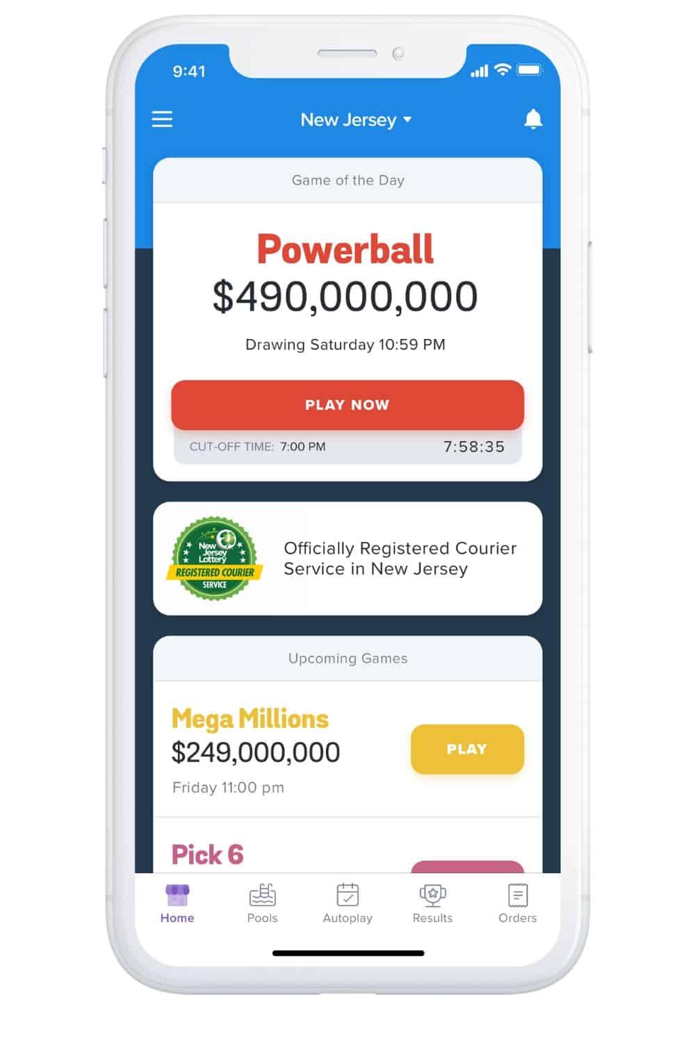 Download the Jackpocket app and play the New Jersey Lottery from the comfort of home. Stay Home and Win With Jackpocket.