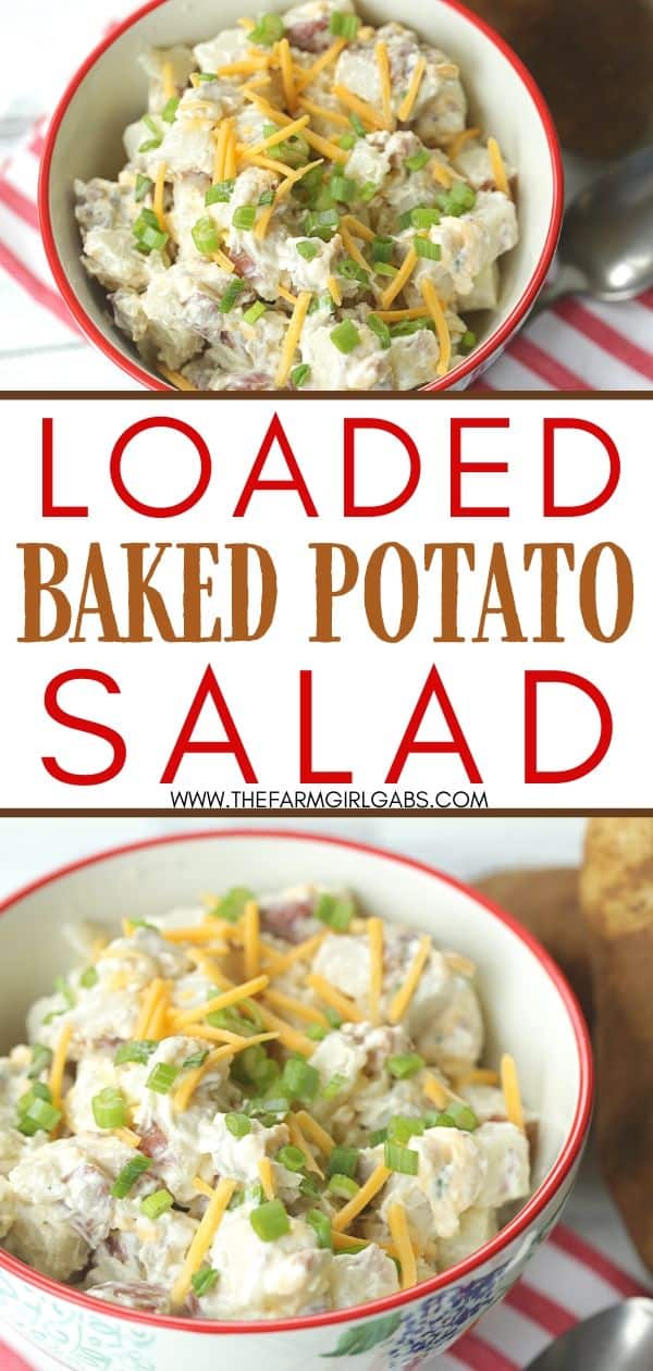 The Best Loaded Baked Potato Salad - The Farm Girl Gabs®