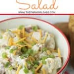Ready to kick off barbeque season? A salad or two is essential. This easy loaded baked potato salad recipe is the delicious twist on the classic potato salad.