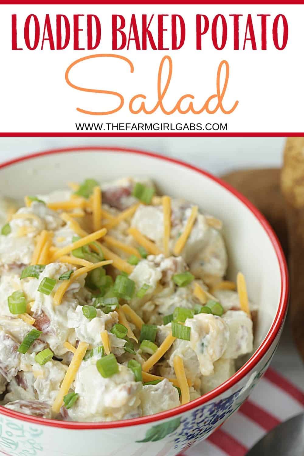 The Best Loaded Baked Potato Salad - The Farm Girl Gabs®