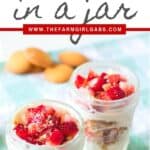 Raise your hand if you love easy no-bake dessert recipes? These No-Bake Strawberry Cheesecake Parfaits are an easy dessert recipe the whole family will love. Bonus points for serving them in cute mason jars!