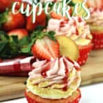 A Strawberry cupcake, fresh strawberries and a delicious cheesecake filling pair to make these delicious Strawberry Cheesecake Cupcakes. This strawberry cheesecake cupcake recipe is a real winner.
