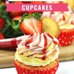 A Strawberry cupcake, fresh strawberries and a delicious cheesecake filling pair to make these delicious Strawberry Cheesecake Cupcakes. This strawberry cheesecake cupcake recipe is a real winner.