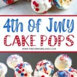 Planning a 4th of July Party or patriotic celebration. These Red White And Blue Cake Pops are a fun summer dessert recipe to make for the party. This Cake Pop recipe is a great July 4th recipe the is easy and delicious.