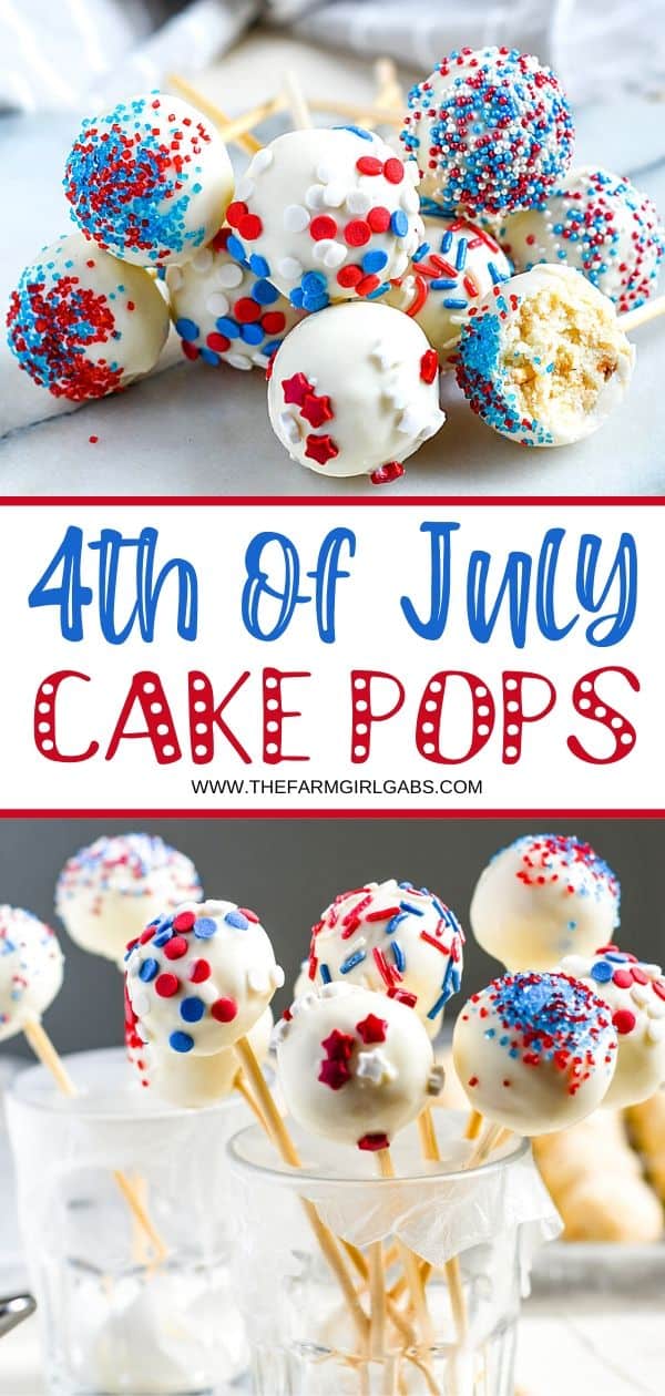 Planning a 4th of July Party or patriotic celebration. These Red White And Blue Cake Pops are a fun summer dessert recipe to make for the party. This Cake Pop recipe is a great July 4th recipe the is easy and delicious.