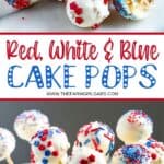 Planning a 4th of July Party or patriotic celebration. These Red White And Blue Cake Pops are a fun summer dessert recipe to make for the party. This Cake Pop recipe is a great July 4th recipe the is easy and delicious.
