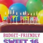 Great tips and ideas on how to plan a budget-friendly sweet 16 party. These sweet 16 party ideas will go easy on your wallet and big on fun for the teens. These fun party ideas for teenagers will help you create the best birthday celebration ever.