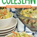 This Hawaiian Coleslaw recipe (or pineapple slaw) is zesty, crunchy and balanced with sweet pineapple flavor. This easy slaw recipe is a tasty twist on the classic coleslaw.