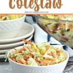 This Hawaiian Coleslaw recipe (or pineapple slaw) is zesty, crunchy and balanced with sweet pineapple flavor. This easy slaw recipe is a tasty twist on the classic coleslaw.