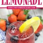 This Refreshing Mixed Berry Lemonade recipe is made with fresh summer berries and fresh-squeezed lemonade. Pull up a chair and enjoy a glass of this lemonade recipe. This summer mocktail can easily be made into a summer cocktail by adding some bourbon to the recipe for a Berry Bourbon Lemonade Cocktail. This crowd-pleasing lemonade recipe is the perfect summer drink recipe.