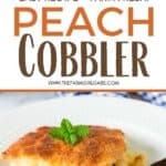 Peach cobbler is by far the best summer dessert recipe. Made with farm-fresh peaches, this is the BEST Peach Cobbler Recipe. Make this delicious peach dessert recipe for family and friends. They will be asking for more.