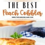 Peach cobbler is by far the best summer dessert recipe. Made with farm-fresh peaches, this is the BEST Peach Cobbler Recipe. Make this delicious peach dessert recipe for family and friends. They will be asking for more.