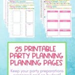 Plan the perfect party. This Ultimate Party Celebration Planner has all the planning pages needed to organize a successful party celebration from start to finish. This 50-page digital planner includes 25 planning pages and spreadsheets plus 15 delicious cupcake recipes. Track your party budget, guest list, party menu and more with this helpful digital party planner. Stay on budget, on task so you can plan your ultimate party. Download your copy today and create a party planning binder.