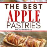 They may look fancy, but these easy puff pastry apple tarts are anything but! This easy rustic apple tarts recipe is so delicious. Fill these apple pastries with your favorite apple variety, cinnamon and sugar. This easy apple tart recipe is perfect for breakfast or a quick snack. You family will love this easy apple dessert recipe made with puff pastry.