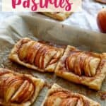They may look fancy, but these easy puff pastry apple tarts are anything but! This easy rustic apple tarts recipe is so delicious. Fill these apple pastries with your favorite apple variety, cinnamon and sugar. This easy apple tart recipe is perfect for breakfast or a quick snack. You family will love this easy apple dessert recipe made with puff pastry.