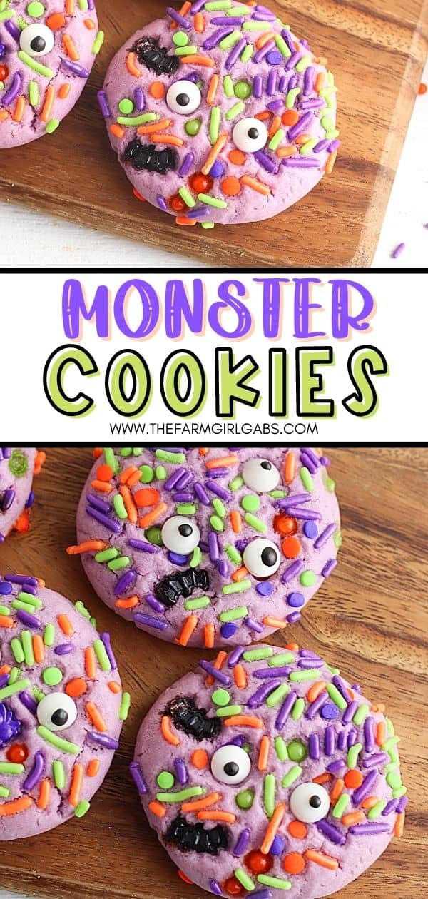 Are you wanting to make something extra special this Halloween? Give these Halloween Monster Sprinkle Cookies a try! Making Halloween Monster Sprinkle Cookies is easier than you might think. With only 30 minutes of preparation and 10 minutes of baking time, you can have these easy Halloween cookies ready for your loved ones in less than an hour.