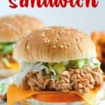 Looking for an easy weeknight meal? These Shredded BBQ Chicken Sandwiches are a delicious solution. Your family will love these barbecue chicken sandwiches. This easy sandwich recipe is great to serve at a party, football tailgate or game day celebration.
