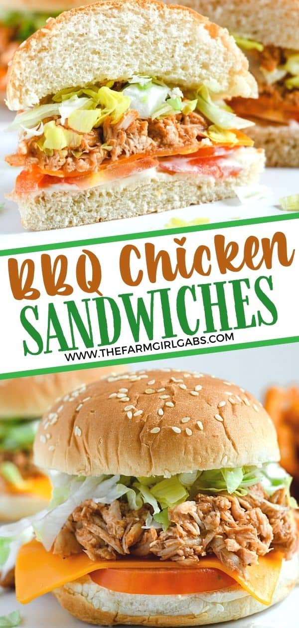 Looking for an easy weeknight meal? These Shredded BBQ Chicken Sandwiches are a delicious solution. Your family will love these barbecue chicken sandwiches. This easy sandwich recipe is great to serve at a party, football tailgate or game day celebration.