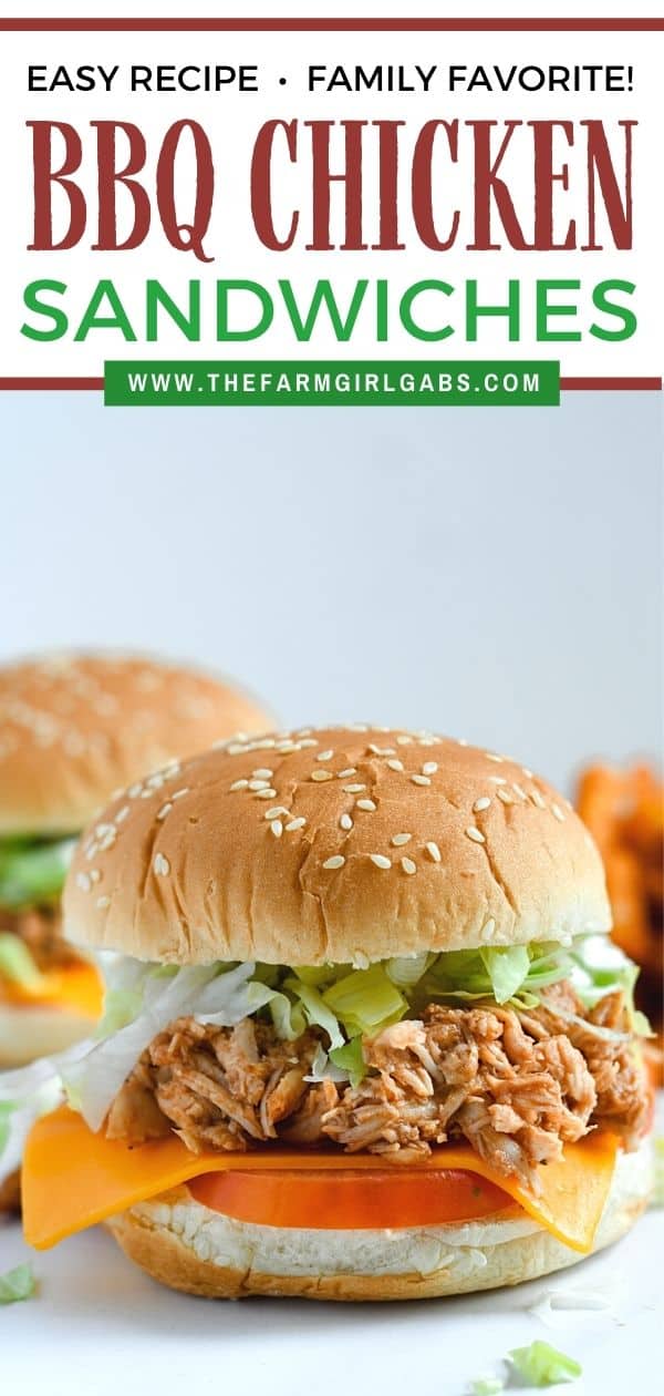 Shredded Bbq Chicken Sandwiches - The Farm Girl Gabs®