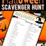 Free Halloween Printable! Have s social distanced Halloween Scavenger hunt. Download this free Halloween printable for some ghoulish Halloween fun. Halloween ideas to help you and your family have a spooktacular Halloween. Check out these fun ways to celebrate while social distancing. These no contact Halloween ideas are fun and safe.