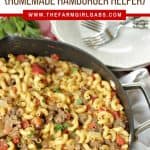This one-pot Cheeseburger Skillet Casserole is a delicious version of Homemade Hamburger Helper we all loved as kids. It's an easy and delicious budget-friendly dinner idea. Your family will love this easy dinner recipe. Pasta and ground beef and covered in a cheesy sauce. This one-pot pasta meal is delicious.