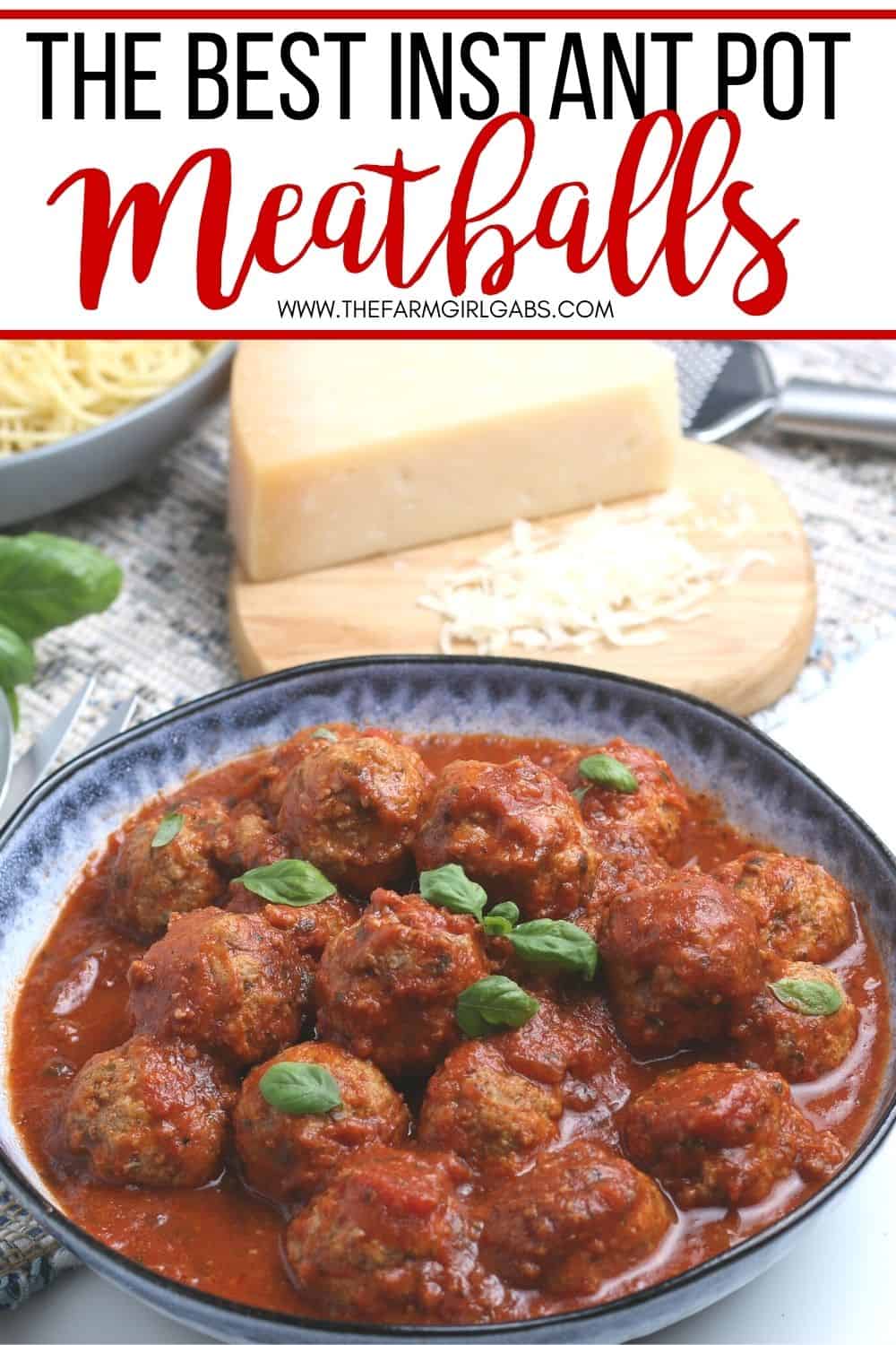 Instant Pot Meatballs - The Farm Girl Gabs®