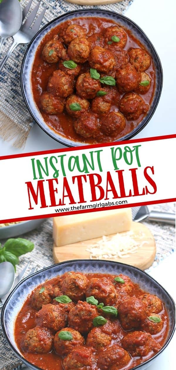 Instant Pot Meatballs - The Farm Girl Gabs®