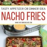 When craving a plate of loaded nachos with a twist, this is the recipe for you. Nacho Fries are so easy to make and are loaded with lots of wholesome flavors. You can make this dish as an appetizer, the main course, or even a special dish for a potluck.