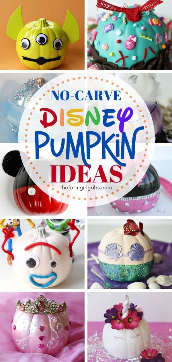 Disney Inspired Pumpkin Ideas - The Farm Girl Gabs®