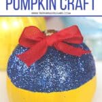 This no-carve Disney Snow White Pumpkin really is the fairest of them all. This easy no-carve pumpkin is a fun Halloween craft for kids. If you love Disney Princesses, then this is a really easy and fun Disney craft to make. Kids will love making this pumpkin craft for Halloween.