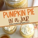 For the perfect easy fall mason jar dessert, this Pumpkin Pie in a Jar recipe is just what you need. Consisting of pumpkin puree and several other easy-to-find ingredients that you likely already have at home, this fall favorite is easy to make and delicious to taste. This pumpkin mason jar recipe is a tasty twist on the classic pumpkin pie recipe. This fall dessert is also a delicious Thanksgiving dessert recipe too.