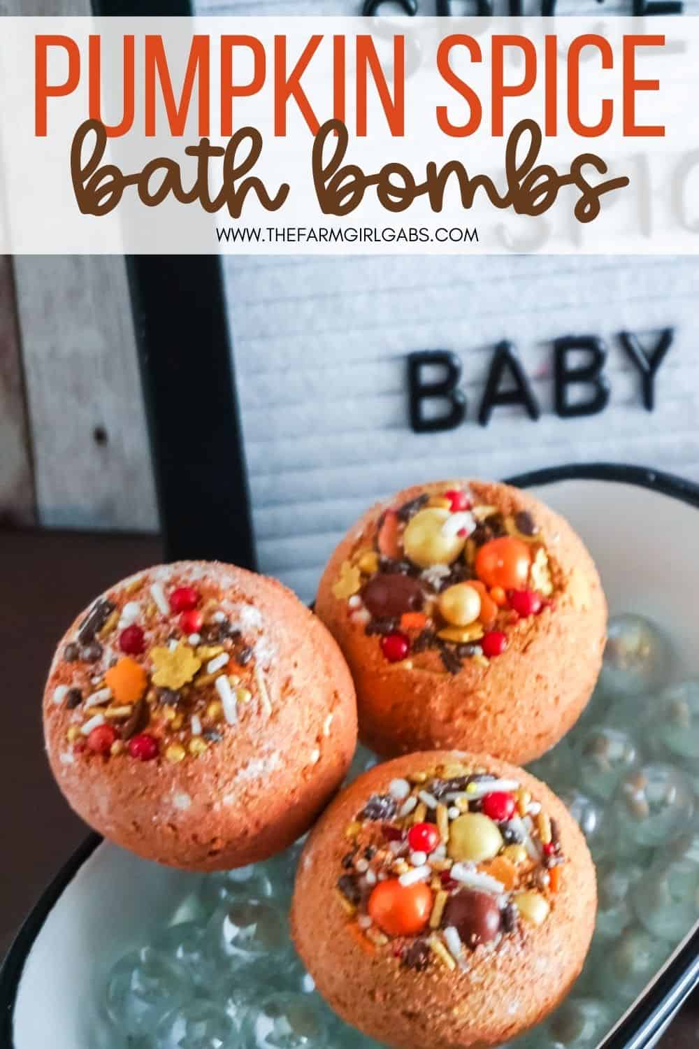 DIY Pumpkin Spice Bath Bombs - The Farm Girl Gabs®