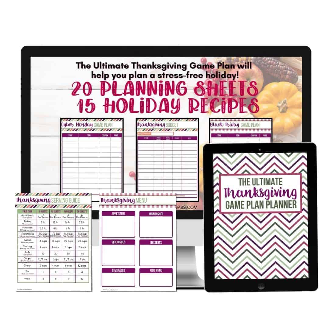 Thanksgiving Planner ebook opt in freebie