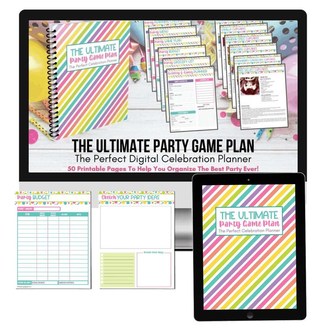 Plan the perfect party. This Ultimate Party Celebration Planner has all the planning pages needed to organize a successful party celebration.