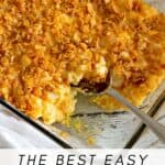 Create an easy and delicious meal for the entire family with this Easy Potato Casserole. It is a family favorite consisting of ingredients that blend perfectly together.