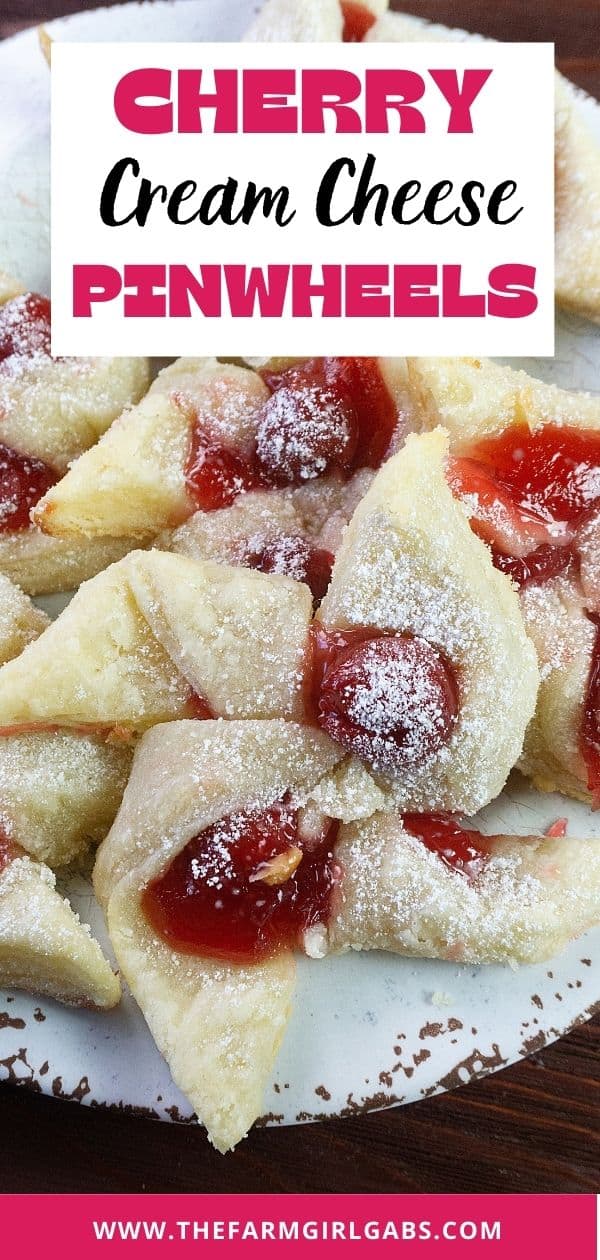 Cherry Cream Cheese Pinwheel Cookies {Kolache) The Farm Girl Gabs®