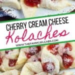 Cherry cream cheese pinwheels long pin
