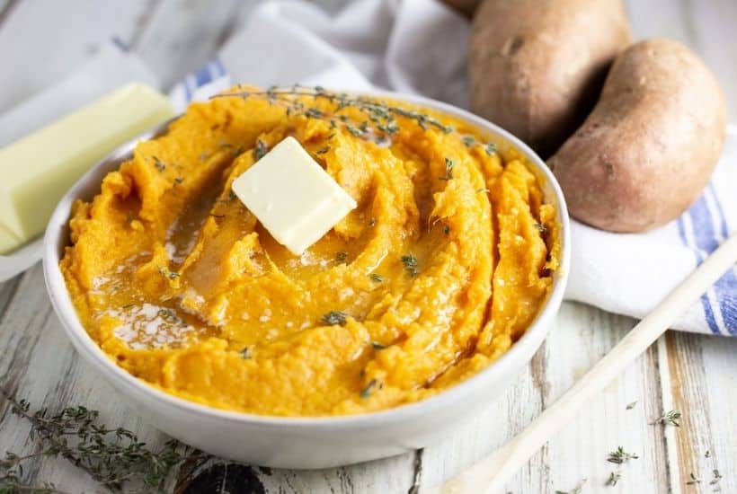 Savory Mashed Sweet Potatoes - Peter's Food Adventures