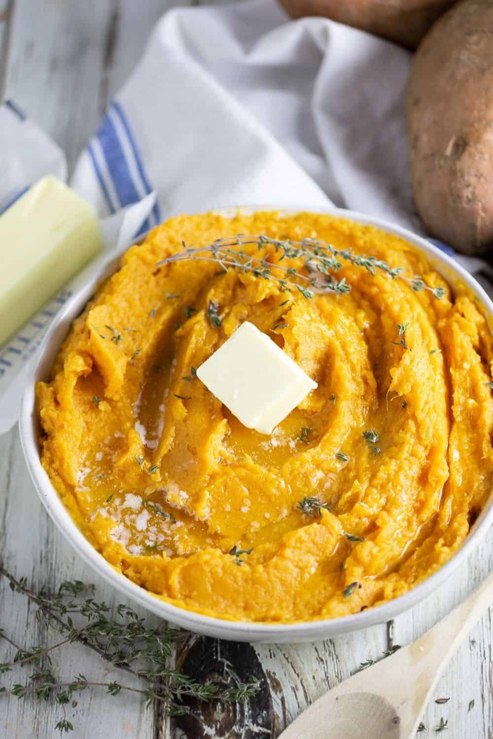 Savory Mashed Sweet Potatoes - The Farm Girl Gabs®